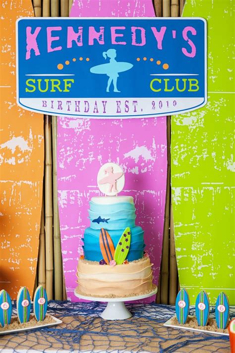 Karas Party Ideas Girly Surfing Party Karas Party Ideas