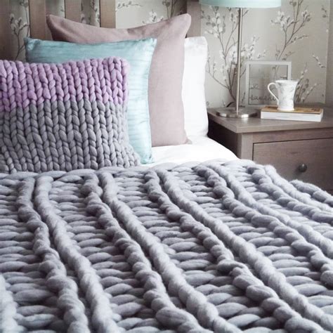 Yarnscombe Chunky Hand Knitted Throw By Lauren Aston Designs