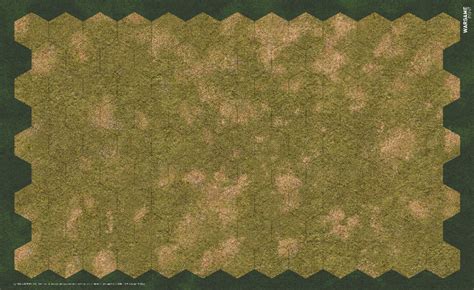 The Battlemat Grass Cc0146 13x9 Hex57mm Just Paper Battles