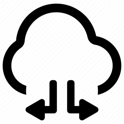 Cloud Data Traffic Share Transfer Computing Icon Download On