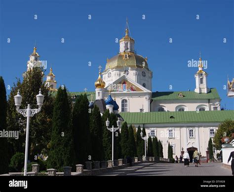 The Dormition Cathedral At The Holy Dormition Pochayiv Lavra In