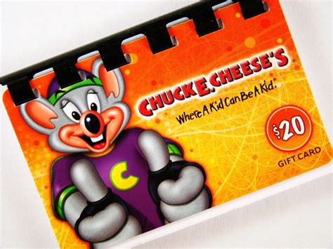 Chuck E Cheese Tcard Notebook No Value On By Almondworks