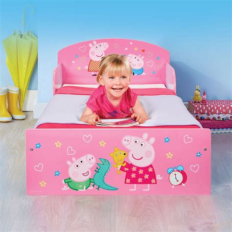 Peppa Pig Toddler Bed And Mattress Options Girls Bedroom Pink Character