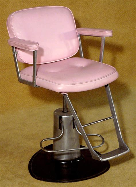 Vintage Beauty Salon Chair Pink X2