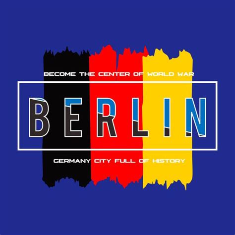Premium Vector Berlin Germany Design Typography Vector Illustration