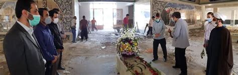 غبار روبی و عطر افشانی مزار شهدا در هفته دفاع مقدس شرکت فولاد خوزستان