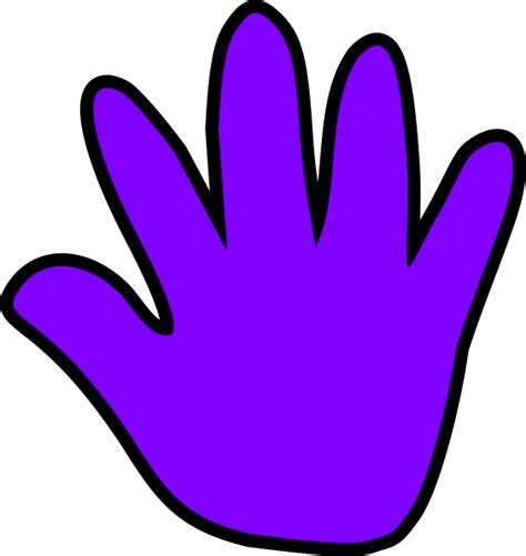 Violet Hand Clip Art At Vector Clip Art Online Royalty
