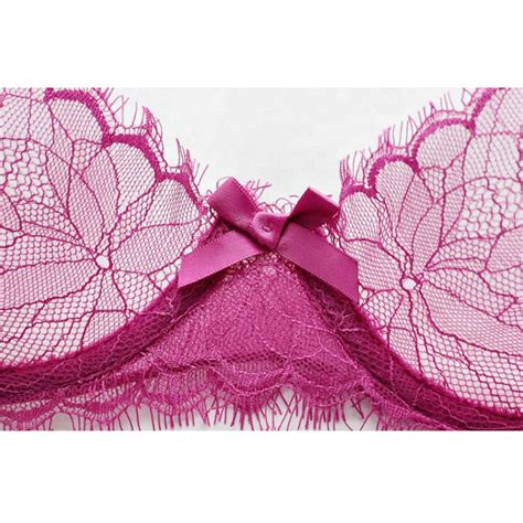 Sexy Women Bra And Panty Set With Lace Trim Push Up Bras Fashion Satin Underwear Sets Buy