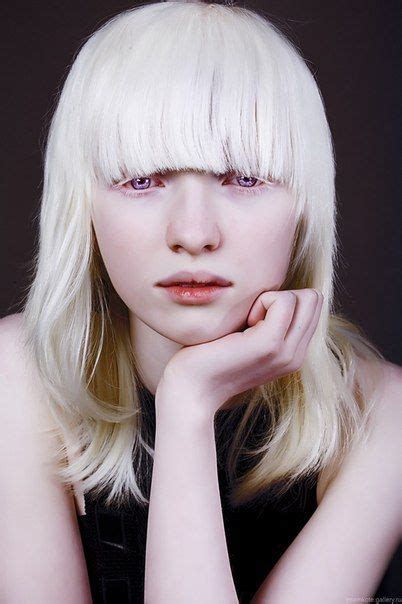nastya zhidkova albino model albino girl portrait