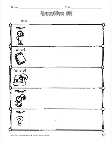 Question It Graphic Organizer Printable Graphic Organizers And
