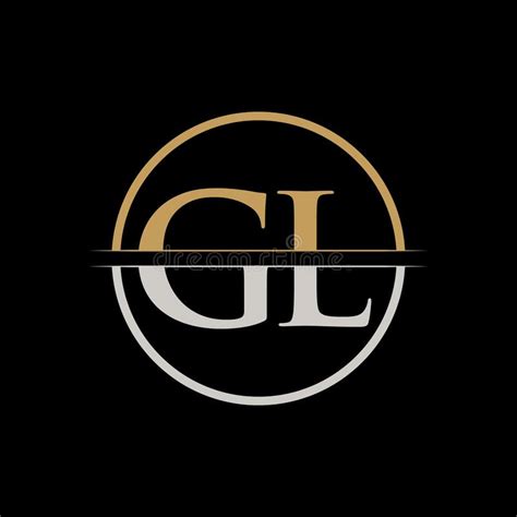 Gl Letter Type Logo Design Vector Template Initial Letter Gl Logo