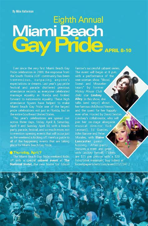 Miami Beach Gay Pride April Hotspots Magazine