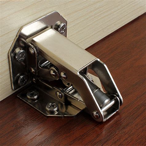 2pcs 90 Degree Concealed Sprung Door Hinges Kitchen Cabinet Cupboard