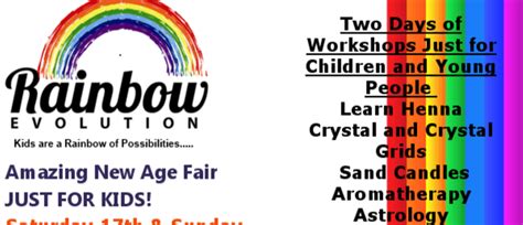 Rainbow Evolution Kids New Age Fair Brisbane Eventfinda