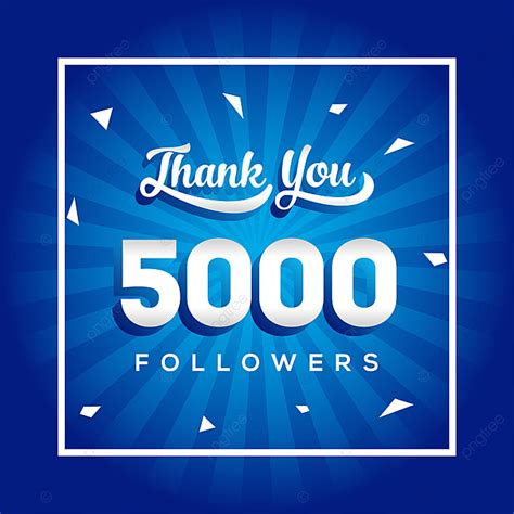 5000 Thank You Followers Vector For Media Social Design Web Gradient
