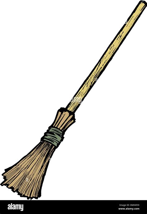 Old Fashioned Broom Stock Vector Images Alamy