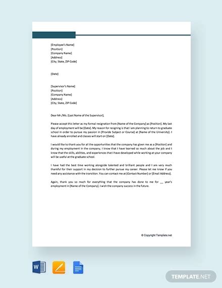 Employee Resignation Letter 12 Examples Format Sample Examples