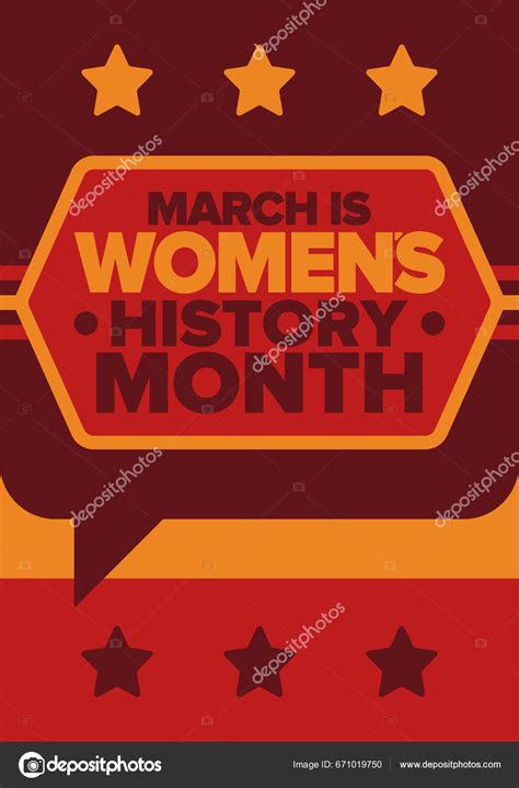 Womens History Month Celebrated Annual March Mark Womens Contribution