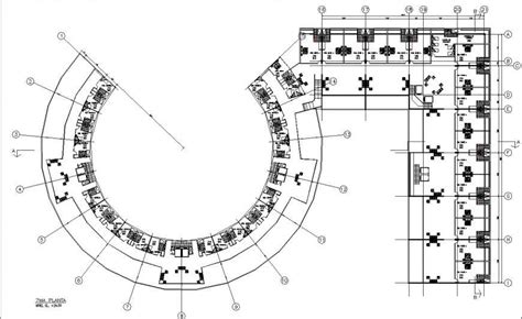 Round Hotel Furniture Layout Plan In Dwg Autocad File Cadbull