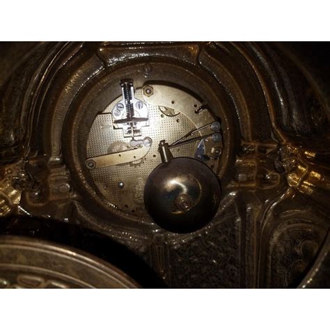 Vintage Italian Brass Imperial Mantle Clock Chairish
