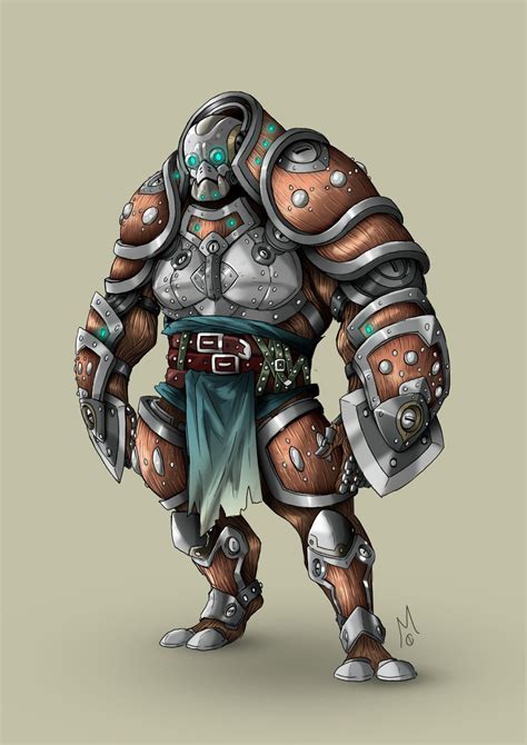 Dandd — Warforged Barbarian Clearly Inspired By Mosqa Fantasy