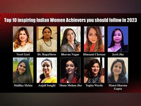 Top 10 Inspiring Indian Women Achievers You Should Follow In 2023 Fabulous She