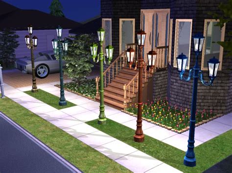 Mod The Sims 17 New Tri Light Street Lamps