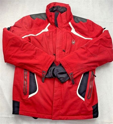 Spyder Thinsulate Insulation Waterproof Red Black Ski Winter Jacket