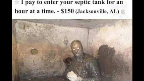 Man Has Ad On Craigslist Will Pay Hr To Swim In Your Septic Tank Youtube