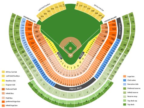Dodgers Seat Map Gadgets 2018