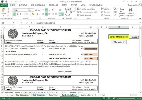 Como Hacer Un Recibo De Pago De Nomina En Excel Excel Formula Images