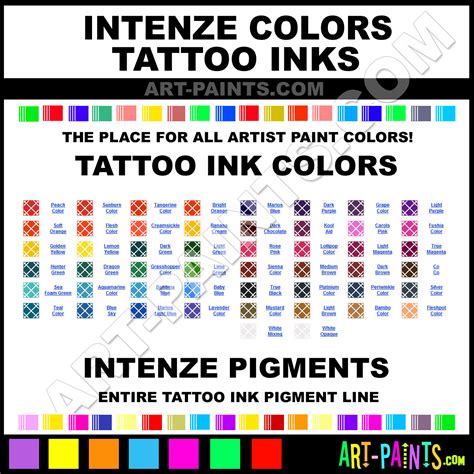 Tattoo Ink Colours Deera Chat Blog