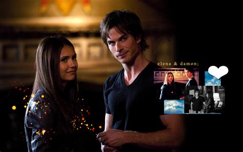 Delena Damon And Elena Wallpaper 8966169 Fanpop