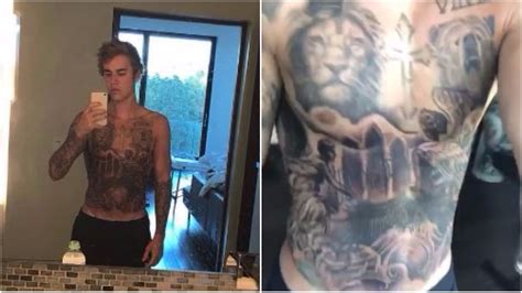 Justin Bieber Gets His Entire Torso Tattooed Check It Out Music Hindustan Times