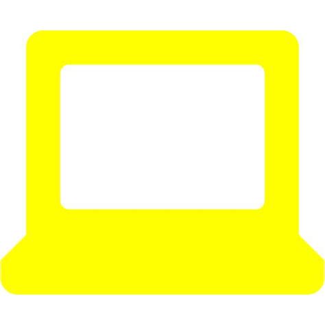 Yellow Laptop 2 Icon Free Yellow Laptop Icons