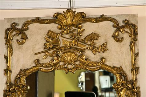 French Rococo Style Painted Mirror At 1stdibs