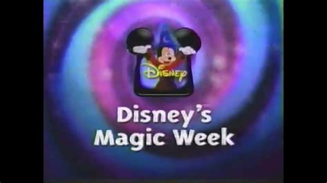 Disneys Magic Week Magical World Of Disney Disney Channel Promo 1997