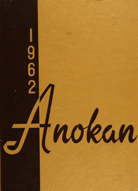 1962 Yearbook From Anoka High School From Anoka Minnesota