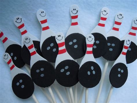 Bowling Pin Toppers Great For Birthdays Or Team Parties Strike