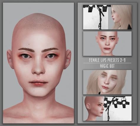 Female Lips Presets 2 9 At Magic Bot The Sims 4 Catalog