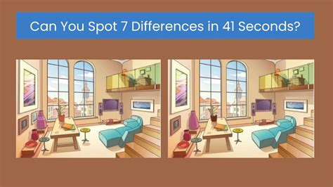 Spot The Difference Can You Spot 7 Differences Within 41 Seconds