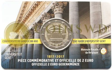 Belgium 2 Euro 2017 University Of Ghent Coincard 3312 1