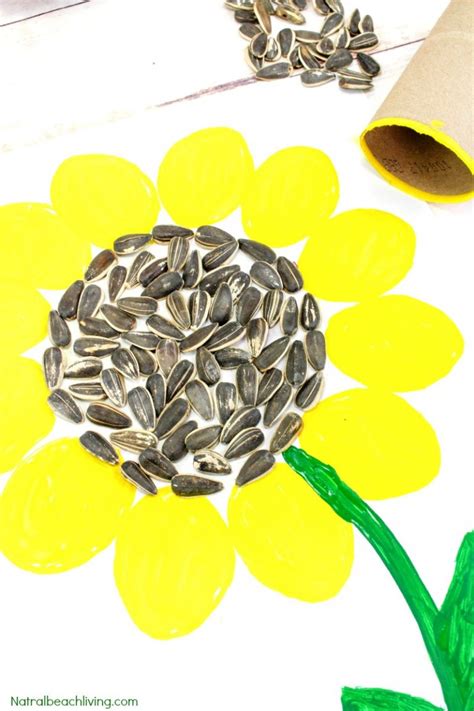 Easy Sunflower Art For Kids Sunflower Craft Ideas Natural Beach Living