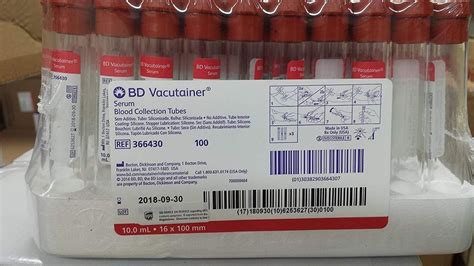 Bd Vacutainer Plus Serum Blood Collection Tube Ml At Rs Box Hot