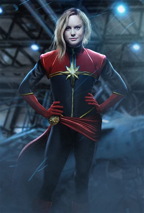 Captainmarvel What Brie Larson Looks Like As Marvel S Female