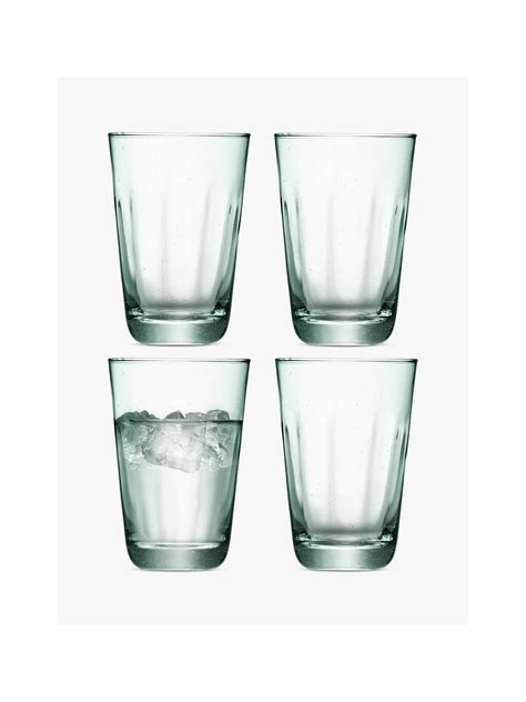 Lsa International Mia Recycled Highball Glasses Set Of 4 350ml Green At John Lewis And Partners