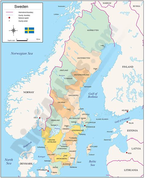 Mapa De Suecia