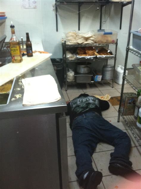Drunk Mexican Cook Passed Out On The Floor Picture Ebaums World