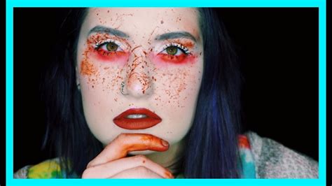 Blood Splatter Makeup Tutorial 2018 Youtube
