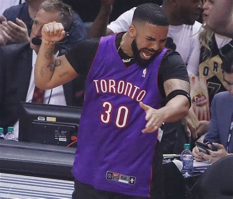 Nba Finals Drake Trolls Steph Curry By Wearing Dell Curry Raptors Jersey At Game 1 Other